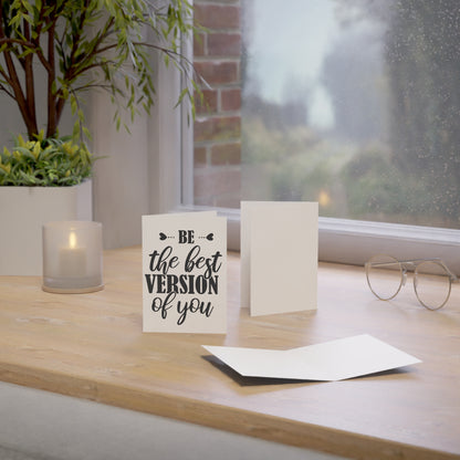 Inspirational Greeting Cards - Be the Best Version of You (1, 10, 30, 50 pcs)